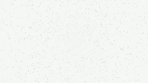 4K Minimalist Black Points Dissolving on White Background. Seamless Loop 스톡 동영상 335277488