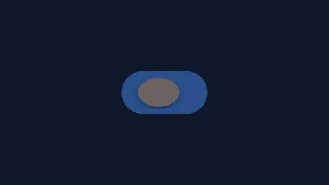 4K Minimalist Toggle Switch Animation ON OFF Button UI Element with Dark Backgro Stock Footage 346472949