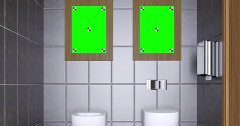 4k. modern bathroom Stock Footage 73619940