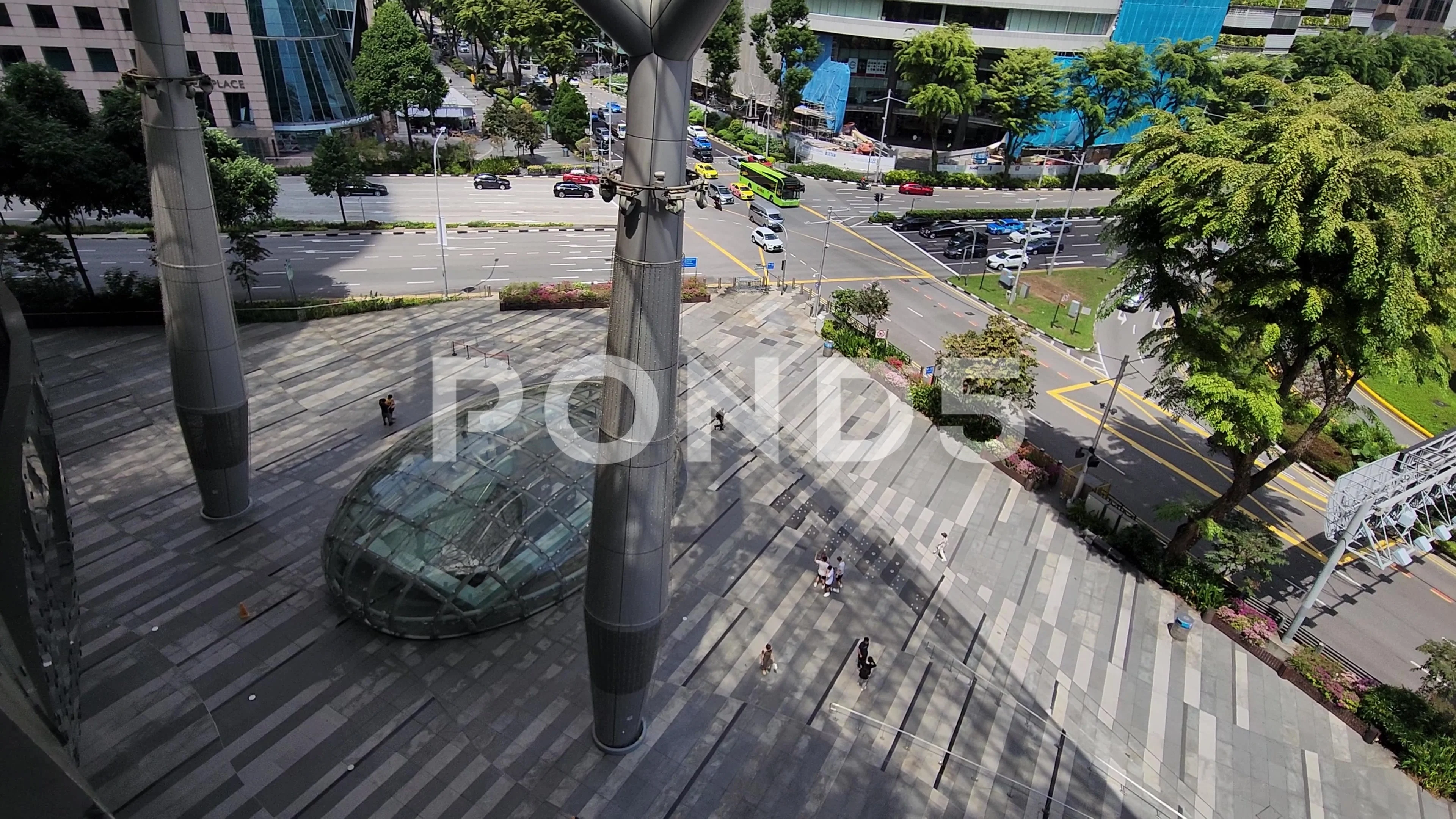 4k Modern City Street scape and Stock Video Pond5