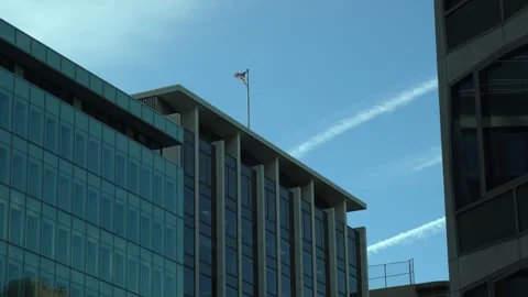 4k modern office building Stock Footage 297493553