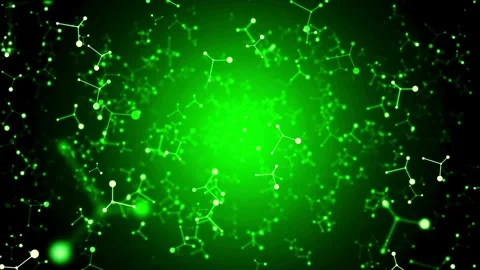 4K Molecular Structure Animation | Science, Medicine, and Technology Background Vídeo Stock 300767032
