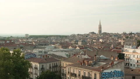 4K MONTPELLIER SUNSET Stock Footage 167801247