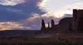 4K Monument Valley Sunset 04 Timelapse Clouds 3 Sisters USA 4k or 4k+ Resolution