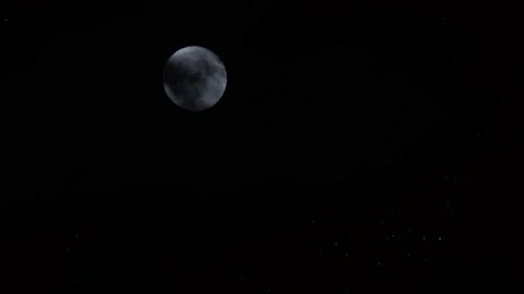 4k Moon cloud stars Stock Footage 230415586