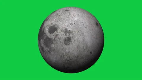 4k Moon Green Screen Stock Footage 184417491