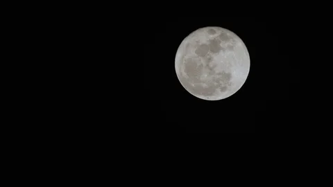 4K: Moon at NIght, Vibrant Stock Footage 72684262