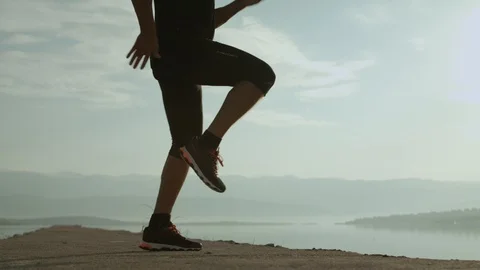4K Morning Jogging Stock Footage 93071841