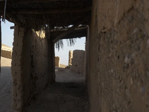 4k Morroco Desert ruins Stock Footage 70307302