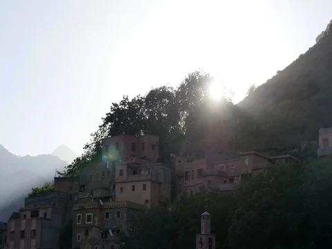 4K Morroco sunrise in the mountins Stock Footage 70307409