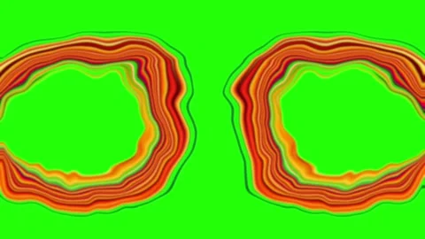 4k Motion abstract circles. Frame waves with blur effect animated. Stock Footage 259462919