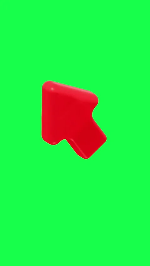 4K motion animation of a 3D arrow on a green screen Video stock 310216510
