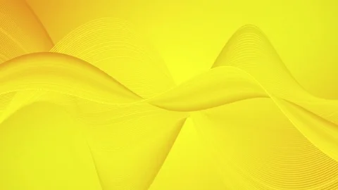4k motion back - Wave shaped dancing lines animation - Yellow orange back - V2 Stock Footage 77602931