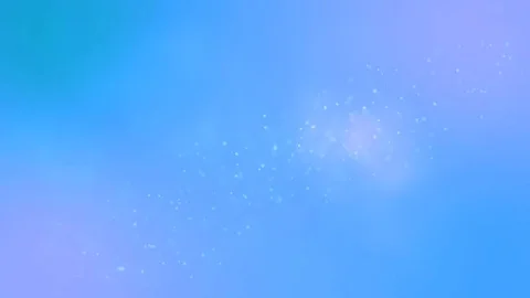 4k motion background loop - small white dots particles floating, blue background Stock Footage 77604013