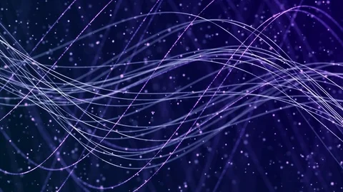 4k motion background - Purple lines with pink highlights moving on dark backdrop Stock Footage 77603738