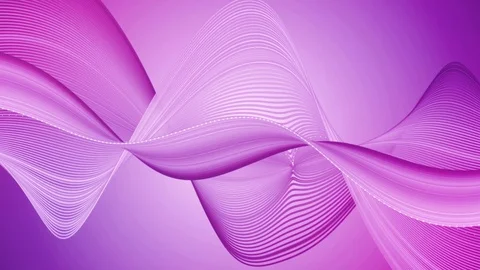 4k motion - Deep dark purple pink colored wave lines - High contrast motion V2 Stock Footage 77602691