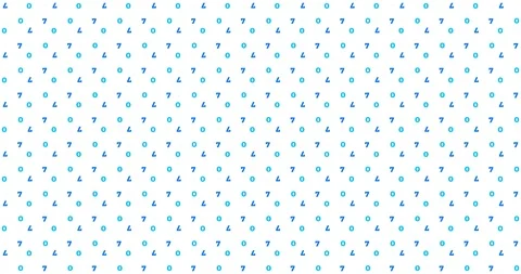 4K motion geomrtic patern background with animated numerals. Stock Footage 120675100
