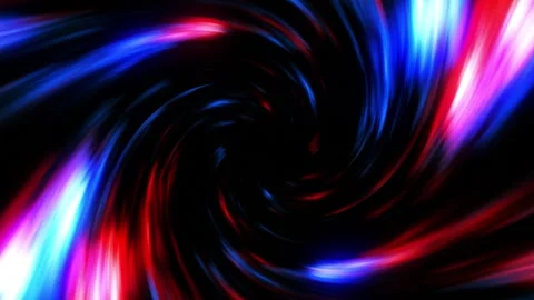 4K Motion Graphic Abstract Vibrant Red Blue Energy Vortex Swirl Alpha Channel Stock Footage 337989880