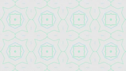 4K Motion Graphic Seamless Geometric Pattern Green and Cyan Lines Stock Footage 338115616