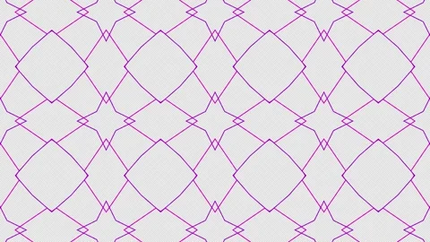 4K Motion Graphic Seamless Neon Magenta Geometric Pattern Stock Footage 338115523
