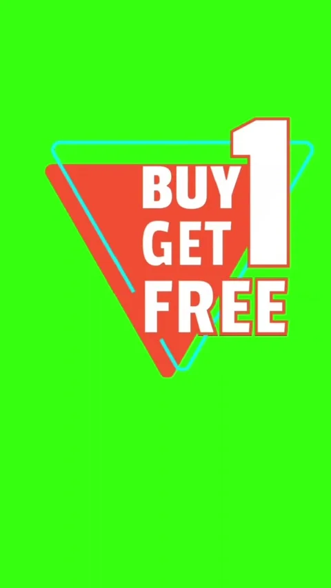 4K motion graphics animation of buy get free Stock Footage 296923581