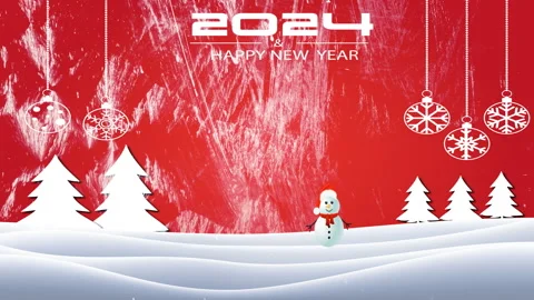 4K motion graphics animation, Happy Christmas and Christmas Tree Winter Snow Stock Footage 256167102