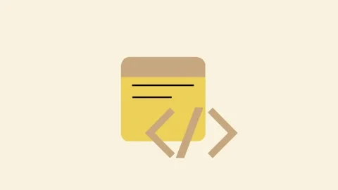 4K motion graphics animation of programming code button. Web interface and devel 库存影片 345249937