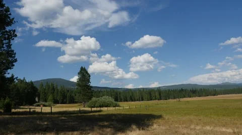 4k motion timelapse of an open field Stock Footage 52677907