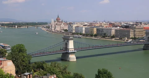 4K motion view of Budapest city, capital city of Hungary, Europe Stock Footage 314124562