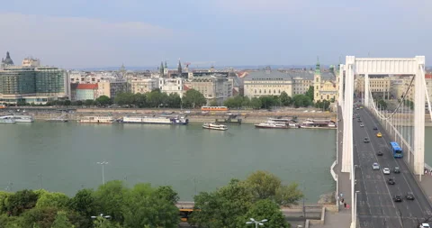 4K motion view of Budapest city, capital city of Hungary, Europe Stock Footage 314142938