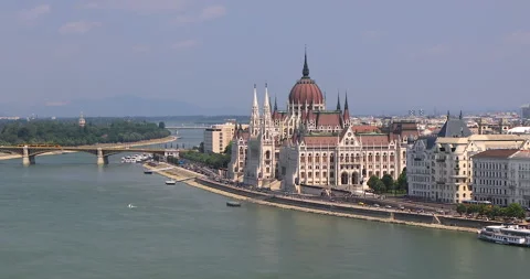 4K motion view of Budapest city, capital city of Hungary, Europe Stock Footage 314143971