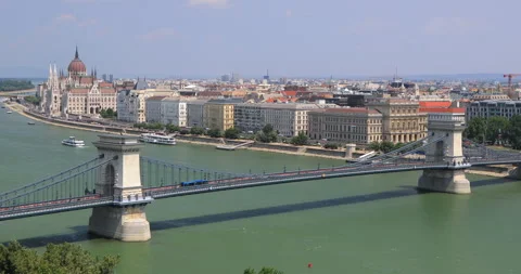 4K motion view of Budapest city, capital city of Hungary, Europe Stock Footage 314144125