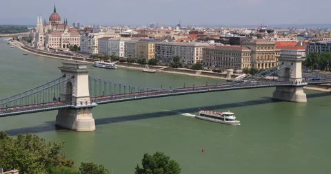 4K motion view of Budapest city, capital city of Hungary, Europe Stock Footage 314150338
