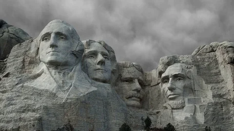 4K MOUNT RUSHMORE STORM CLOUD TIMELAPSE Stock Footage 83959148