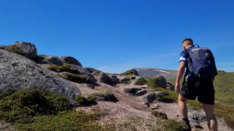 4K Mountain Hiker Stock Footage 163716158