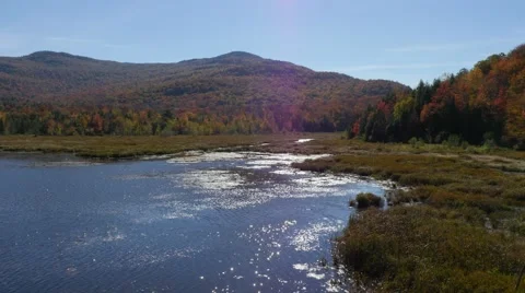 4K - Mountain with lake Stock Footage 42307939