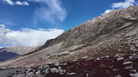4K Mountain Majesty Front to Back View of a Breathtaking Mountain Landscapes Stock Footage 288324221
