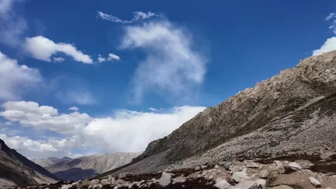 4K Mountain Majesty Moving Front View of a Breathtaking Mountain Landscapes  Stock Footage 288325430