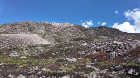 4K Mountain MajestyMoving Side View of a Breathtaking Mountain Landscape Ran Stock Footage 288325779