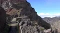 4k Mountain peaks and clouds valley hiking Madeira panning 4k or 4k+ Resolution
