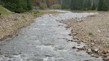 4k mountain river, autumn Video stock 85661567