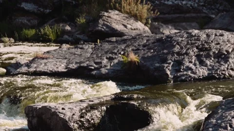 4K Mountain River Stock Footage 66548870