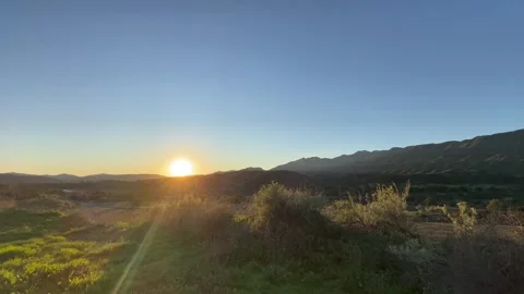 4K Mountain Sunset  Stock Footage 267437319