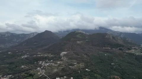 4K, Mountains under the clouds. Montenegro. Stock Footage 264142477