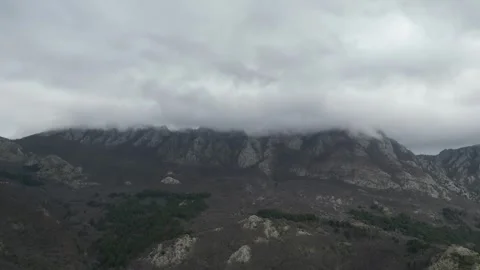 4K, Mountains under the clouds. Montenegro. Stock Footage 264142508