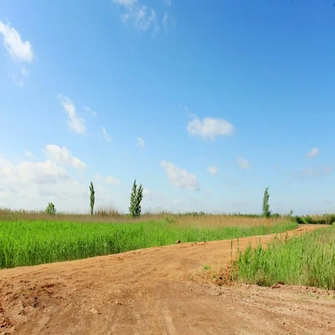 4K. Movement of the clouds over the lake Batayskoye. Bataysk, Rostov Region Stock Footage 69403261