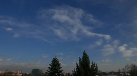 4K Moving clouds Time Lapse Stock Footage 46712184