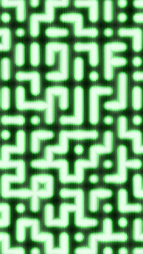 4K moving green lines on the screen of an old monitor Stock Footage 305578428