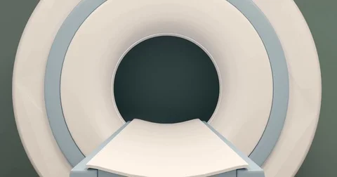 4k. MRI close-up, diagnostic center Stock Footage 76119574