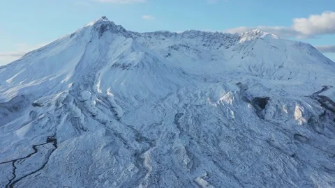 4k Mt St Helens Panoramic Aerial Drone View Stock Footage 154309026